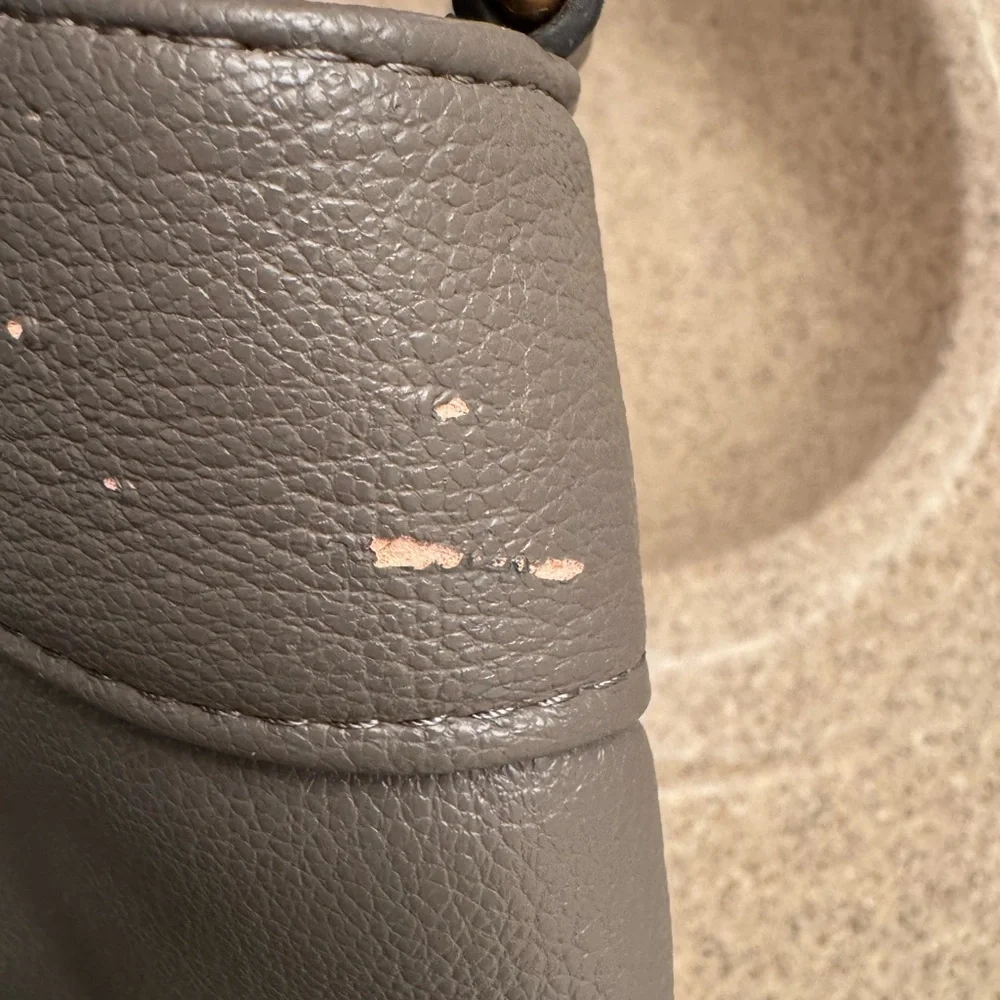 Rosetti Charcoal Satchel with Gold Details